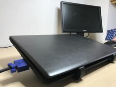 Laptop “sled” Stand For Any Laptop 3D Printer Model