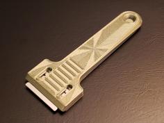 Retractable Double-edge Razor Blade Scraper 3D Printer Model