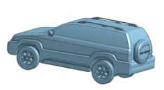 Toyota Land Cruiser Model 3D Printer Model