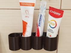 Simple Toothpaste Holder, Hanger, Shelf 3D Printer Model