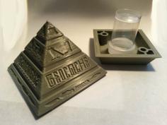 V2_Pyramid Starship Stargate As Geocache 3D Printer Model