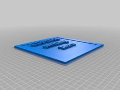 Custom Word Plane 3D Printer Model