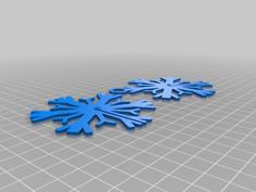 Snowflake Card NoFrame 3D Printer Model