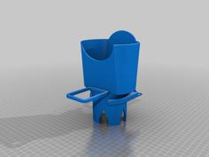 Car Large Fry And Sauce Holder 3D Printer Model