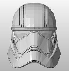 Star Wars : The Force Awakens – Captain Phasma Helmet 3D Printer Model