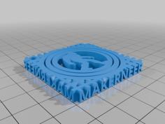 Bigfoot / Sasquatch Keychain Gimbal 3D Printer Model