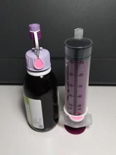 Re-usable Labels For Enteral (Enfit) Syringes And Medicine Bottles 3D Printer Model