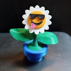 Smiley Flower 3D Printer Model