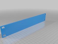 1U Blank Panel For 10 Inch Rack 3D Printer Model