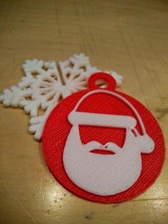 Santa Claus Key Fob 3D Printer Model