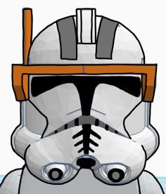 Commander Cody Lego Helmet 3D Printer Model