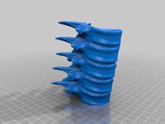 Spine Segment Pen Pencil Tool Holder Cup 3D Printer Model