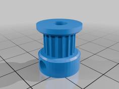 Motor Pulley, Bore 5mm 17T GT2 (Finder 3 Y Motor) 3D Printer Model