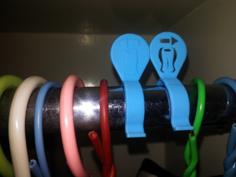 Closet Organizer Clips 3D Printer Model