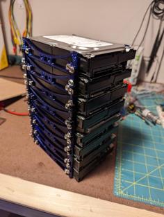 Modular HDD Rack 3D Printer Model