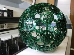 Laser Cut Sphere PMMA Vert