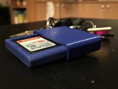 SD Card Holder Keychain 3D Printer Model