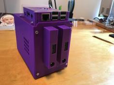 HDD Enclosure For Raspberry Pi (or SATA-to-USB) 3D Printer Model