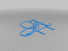 Letter A Cake Cursive Initial Topper 3D Printer Model