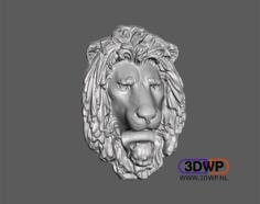 Lion Head Wall Hanger (Sculpture 3D Scan) 3D Printer Model