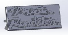 Mazda Miata Roadster Sign 3D Printer Model