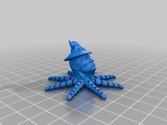 The Rocktopus But Wearing A Witches Hat 3D Printer Model