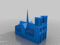 Model Of Notre Dame De Paris 3D Printer Model