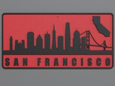 Wall Plate Skyline – San Francisco 3D Printer Model