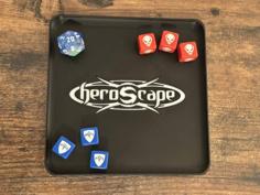 Slim Stackable Dice Tray – Heroscape Logo 3D Printer Model