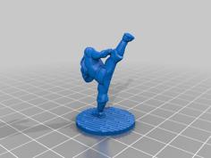 Kickboxer D&D Mini V2 3D Printer Model