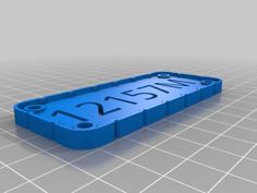 Team 15127M License Plate 3D Printer Model