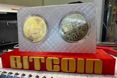 Bitcoin Coin Holder 3D Printer Model