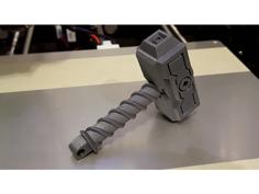 Thor Hammer Keychain 3D Printer Model