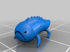 Angry Ground Monster 3D Printer Model