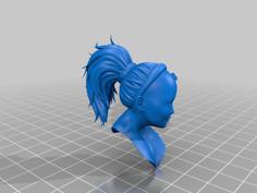 Fighter Girl STL File 3D Printer Model