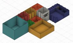 Expandable Boxes For The Desktop, Office, Kitchen Or Bathroom 3D Printer Model