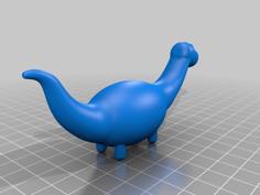 Chubby Brontosaurus 3D Printer Model