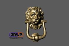 Lion Head Door Knocker (Wall Hanger) 3D Printer Model