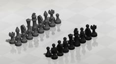 Mini Magnetic Chess Pieces 3D Printer Model