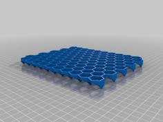 Parametric Hexagonal Rack 3D Printer Model