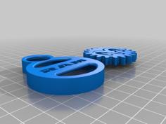 RAM GEAR KEY CHAIN 3D Printer Model