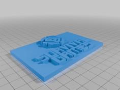 RAISED LOGO Survival Games Sign 3D Printer Model