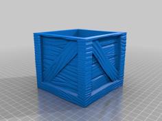 Wooden Crate Box 3D Printer Model