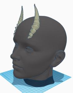 Small Dragon Horns 3D Printer Model