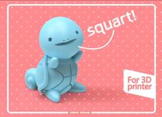 Squirtle Seudo By SeudoDesign Fixed 3D Printer Model