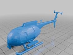 MH-6 Little Bird 3D Printer Model