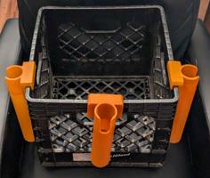 Milk Crate Fishing Rod Holder 3D Printer Model