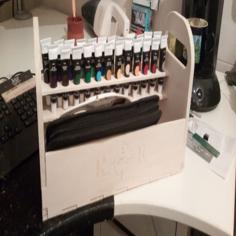 Laser Cut Paint Caddy / Paint Storage