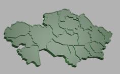 The Borders Of The Republic Of Kazakhstan (Границы Республики Казахстан) 3D Printer Model