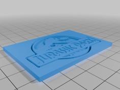 Jurassic Park Logo 3D Printer Model